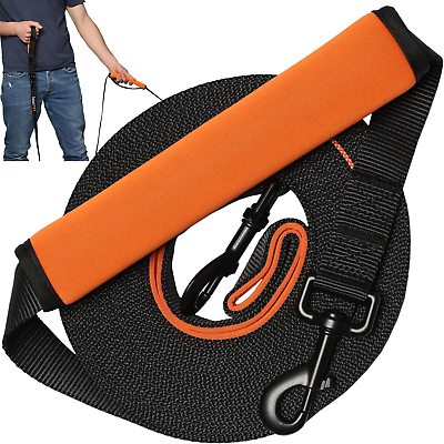 #ad 30Ft Long Leash for Dogs Long Line Dog Leash for Training Recall Commands at D $34.99