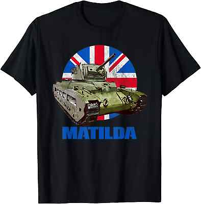 #ad HOT British Tank Matilda Infantry Support Tank T Shirt Size S 5XL Best Gift $26.99