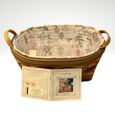 #ad Longaberger Autumn Reflections Large Basket Daily Blessings Liner amp; 2 Protectors $44.70