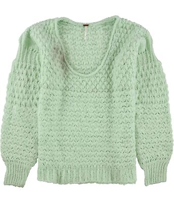 #ad Free People Womens Knit Pullover Sweater Green Medium $67.87