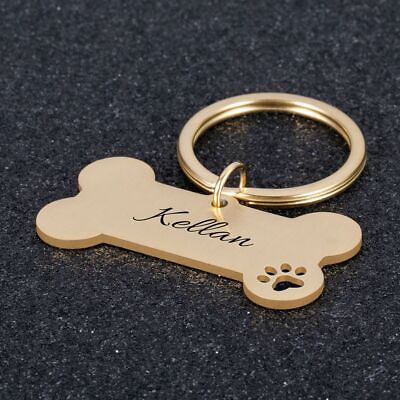 #ad #ad Pet Collar ID Tag Engraved Name Dog Cat Puppy Pendant Dogs Bone Personalized Us $9.99