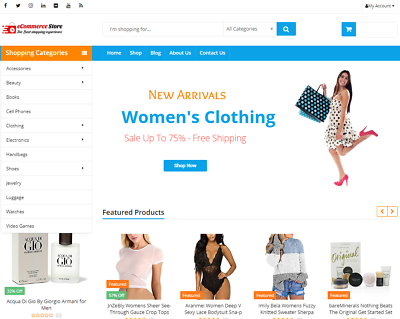 #ad Drop shipping eCommerce and Affiliate website with 2000 Products Free Hosting $59.99