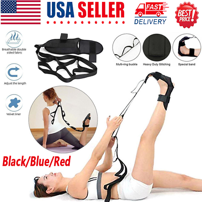 #ad Yoga Band Flexibility Stretch Leg Fascia Stretcher Strap Ballet Gym Trainer US $5.99