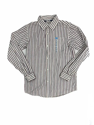 #ad The Children Place Boys Size XL Long Sleeve Striped Button Down Shirt $13.39
