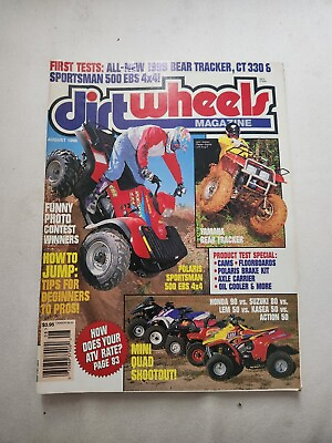 #ad Dirt Wheels Magazine August 1998 Vintage Polaris Honda Suzuki Yamaha Bear Mini $9.98