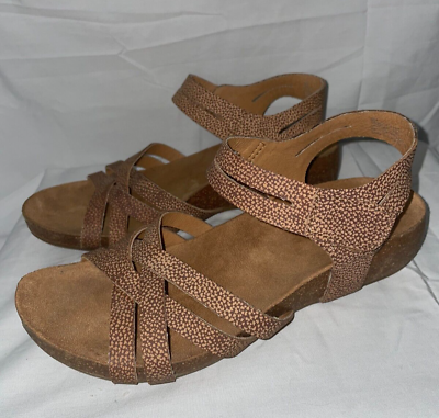#ad Korks Strappy Sandals Wedge Strappy Womens 6m $24.99