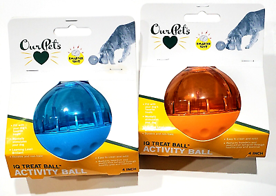 #ad 2 IQ Treat Ball Activity For Dogs Favorite Treats Easy Clean And Refill Our Pets $29.99