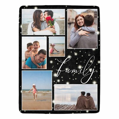 Personalized Photo Blankets Using My Own Photos Custom Blankets with Pictures $42.99