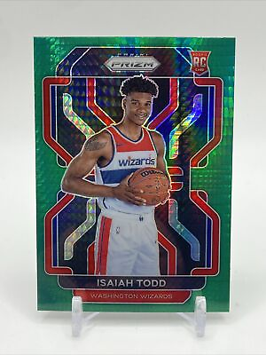 #ad 2021 22 Panini Prizm Isaiah Todd Green Hyper Factory Set SP #299 Wizards $3.99