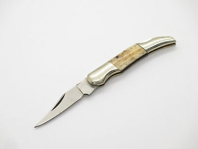 #ad Vintage 1980s Frost Seki Japan Miniature Bone 2.2quot; Lockback Folding Pocket Knife $29.95