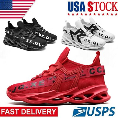 #ad Men#x27;s Running Sneakers Athletic Non slip Casual Sports Walking Shoes $22.99