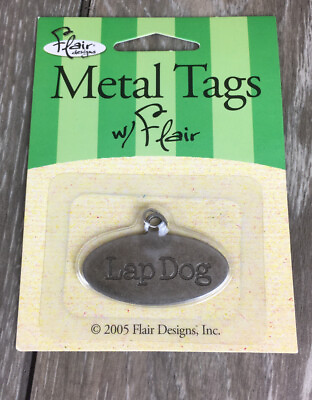 #ad Dog Pet Tags Charm Metal Heart Lap Dog Scrapbooking Crafting $1.99