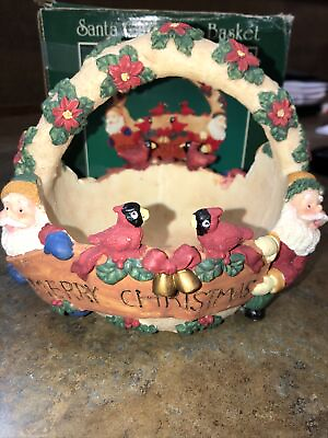 #ad Santa Christmas Basket Themed Cedar Creek Collection $25.00