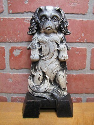 #ad #ad PEKINGESE Old Cast Iron Figural Dog Doorstop Decorative Art Statue Judd Mfg Co $895.00