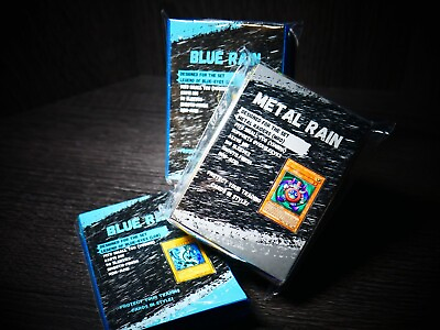 #ad Blue Rain Metal Gray Rain 100x 100x Small Sleeve Sample Pack Yu Gi Oh $18.00