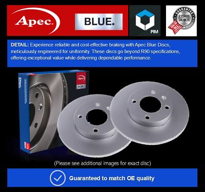 #ad 2x Brake Discs Pair Solid fits VAUXHALL ADAM 1.4 Rear 14 to 19 B14NEH 264mm Set GBP 31.53