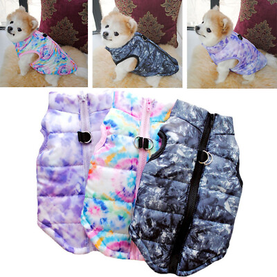 #ad Pet Autumn Winter Warm Padded Coat Vest Jacket Apparel Puppy Dog Cat Clothes $5.86