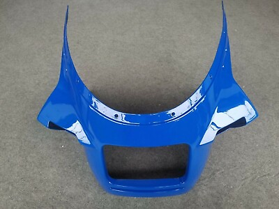 #ad Front Upper Fairing Headlight Cowl Nose For SUZUKI 1984 1987 RG500 RG400 Blue $133.92
