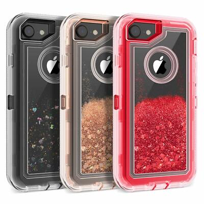 #ad 3D Liquid Glitter Heavy Duty Cute Case Cover For Apple iPhone 7 Plus 8 Plus $9.99