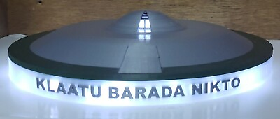 #ad quot;The Day the Earth Stood Stillquot; UFO Flying Saucer landed with lights large $200.00