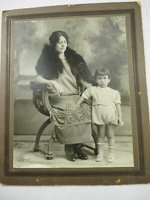 #ad Super Photo of Mother and Daughter Cabinet Photo 10 x 12 circa 1890 $19.95