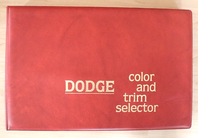 #ad 1979 dodge car amp; truck color and trim selector car dealer salesman ramcharger $98.99