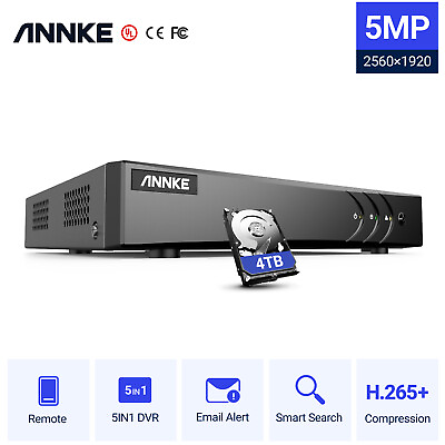 #ad ANNKE 8CH 16CH H.265 5MP Lite DVR Recorder for CCTV Home Security Camera System $47.99