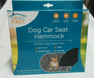 #ad PAWS FIRST dog car seat hammock water resistant stain and scratch proof 55quot;X49quot; $9.59