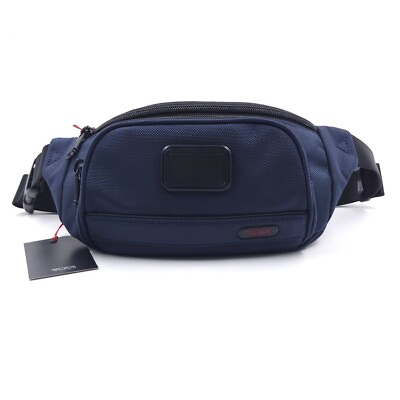 #ad TUMI Waist Pack Navy Blue Fanny Pack Mens One Size $143.97