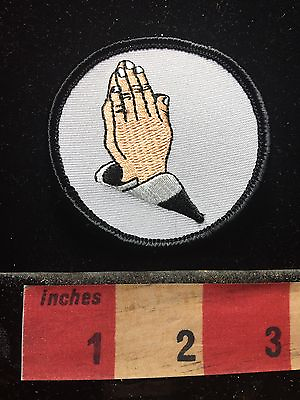 #ad Christian Religious Holy PRAYER Theme Pray Patch Hands Praying 72YB $6.29