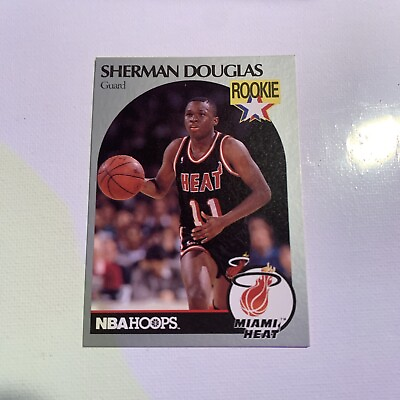 #ad 1990 91 NBA Hoops Rookie Sherman Douglas # 164 $1.25
