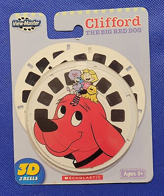 #ad RARE SEALED Clifford The Big Red Dog TV Show PBS Kids view master 3 Reels Pack $32.99