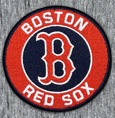 #ad BOSTON RED SOX EMBROIDERED IRON ON PATCH 3.0” DIAMETER FREE SHIPPING $4.99