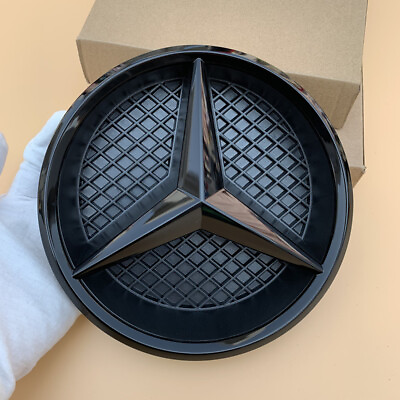 #ad Black Front Grille Star Emblem New Badge For Mercedes Benz W205 C300 C63 GLK350 $23.99