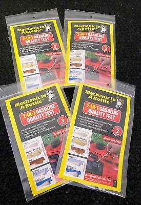 #ad Mechanic In A Bottle 3 Swabs Gasoline Quality Test Kit amp; Cycle Fuel NEW LOT OF 4 $15.95