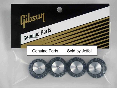 #ad Genuine Gibson Top Hat Knobs PRMK 010 Black Set Les Paul SG ES Flying V New $31.49