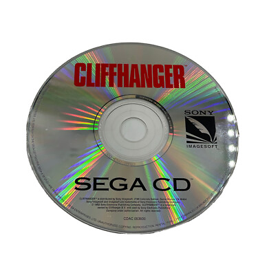 #ad Cliffhanger Sega CD 1993 Sony Image soft Disc Only $12.99