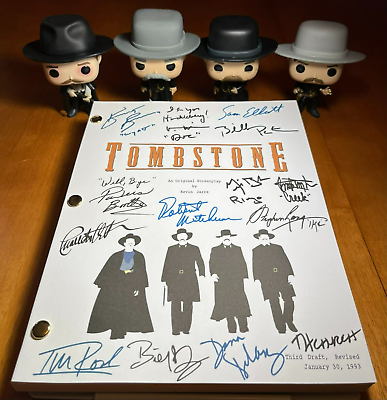 Tombstone Script Cast Signed Autograph Reprints 135 Pages Kurt Russell $24.99