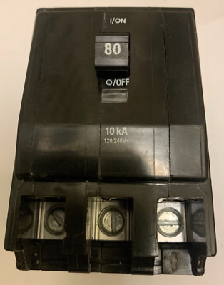 #ad Replacement for Square D QO380 3 pole 80 amp 240v Plug in Circuit Breaker NEW $39.99