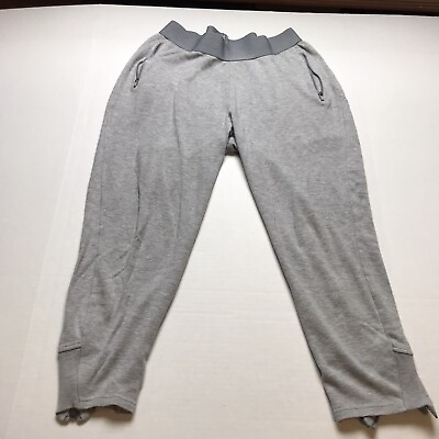 #ad Coar Brand Mens Gray Athletic Pants Crop Length Size M A289 $11.00