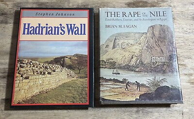 #ad Lot of 2 Hardcover Illustrated Hardcover Books Ancient History w Dust Jacket $20.00