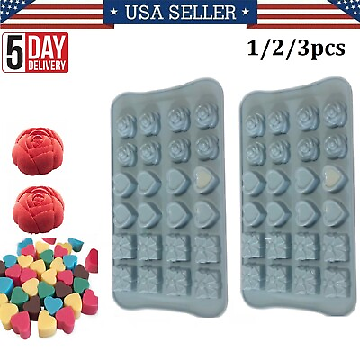#ad DIY Silicone Chocolate Mould Candy Baking Mold Cookies Cake Decorating Moulds $27.99