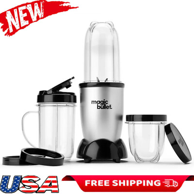 #ad 11 PCS Personal Powerful Blender for Shakes and Smoothies 250W Blender Cup Black $37.89