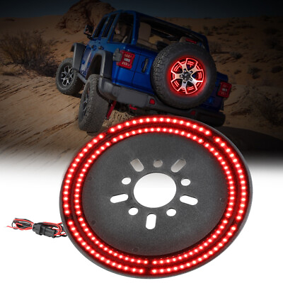 #ad 14quot; LED Spare Tire Brake Light Rear Lamp Dual Ring For Jeep Wrangler JK 07 18 US $31.89