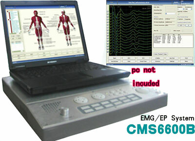 #ad NEW PC based 4 Channel EMG EP system MachineEvoked Electromyography CE CMS6600B $1999.00