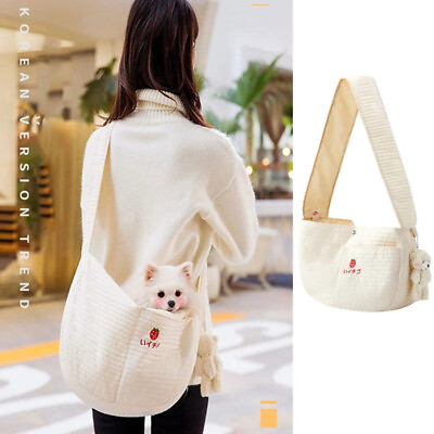 #ad Pet Dog Cat Outdoor Travel Bag Handbag Puppy Portable Carrier Bag Shoulder Bag $14.88
