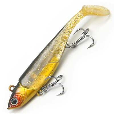 #ad 3.7quot; Soft Body Paddle Tail Swimbait Fishing Lure for Bass Trout Walleye Pike $1.99
