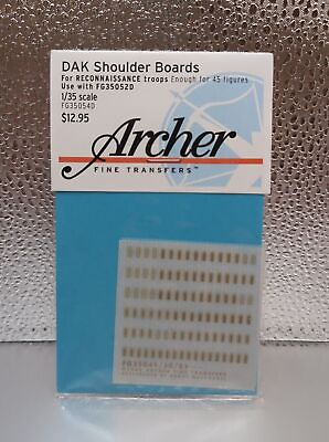 #ad Archer 1:35 DAK Shoulder Boards For Reconnaissance FG35049 50 51 $17.70