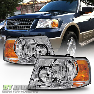 #ad 2003 2006 Ford Expedition Headlights Headlamp Replacement LeftRight 03 04 05 06 $73.49
