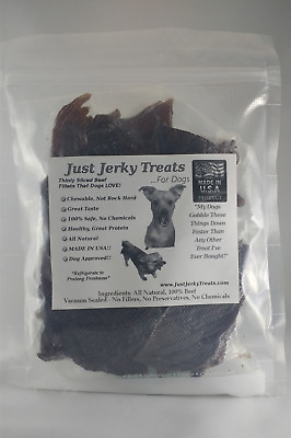 #ad Natural Beef Jerky Dog Treats 100% Beef Made In USA No Chemicals Or Fillers $32.99